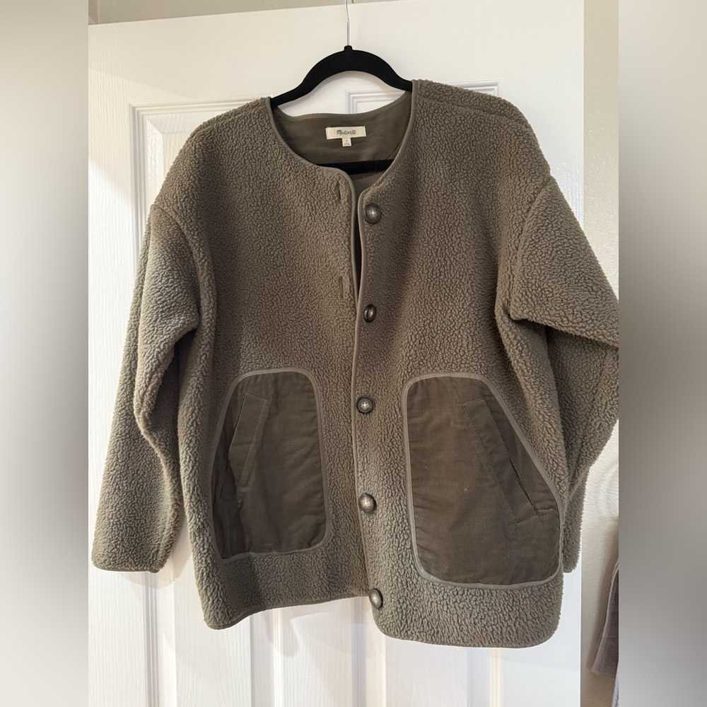 Madewell (Re)sourced Fleece Cardigan Jacket